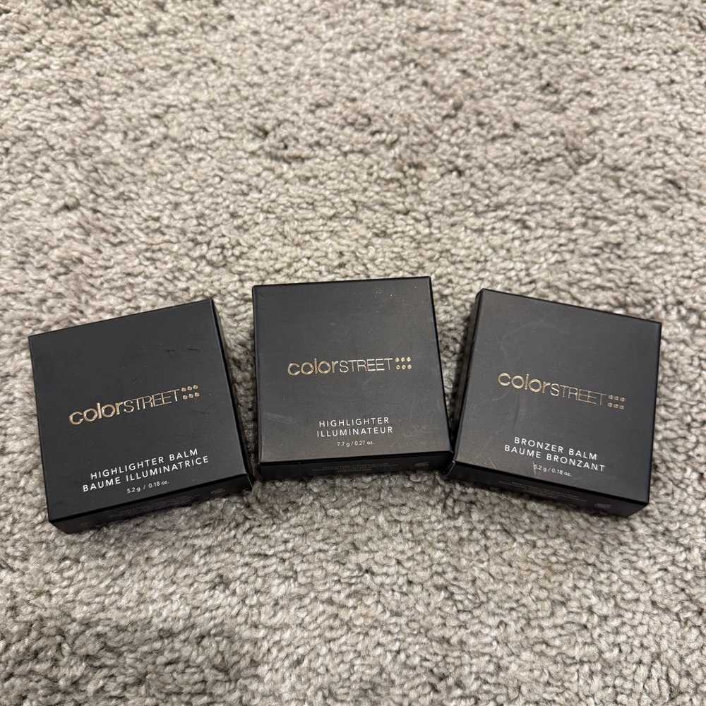 Color Street Highlighter and Bronzer Balm Trio